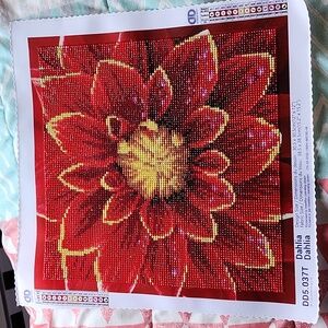 Diamond Art diamond painting- Dahlia
